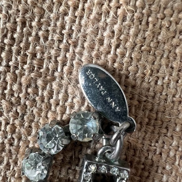 Ann Taylor peacock bird statement crystal large bib collar necklace bold bright - Picture 5 of 6